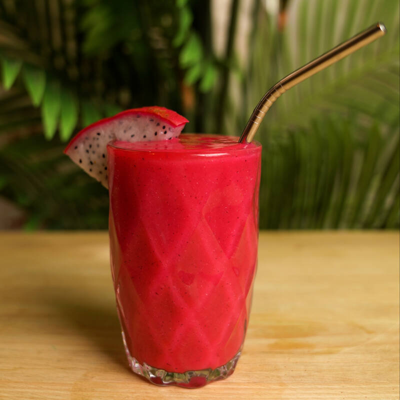 Smoothie Belleza de Eva de pitaya, mango y naranja